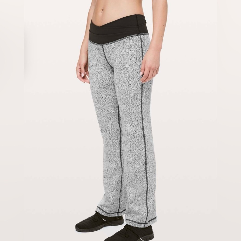 Lululemon Astro Pant Inverted Feathered Jacquard White Black / Black: Upcycled
